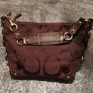 Authentic Coach monogram w brown